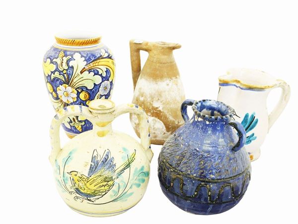 Lotto di ceramiche popolari
