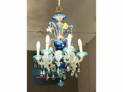 Lampadario in Vetro Soffiato di Murano