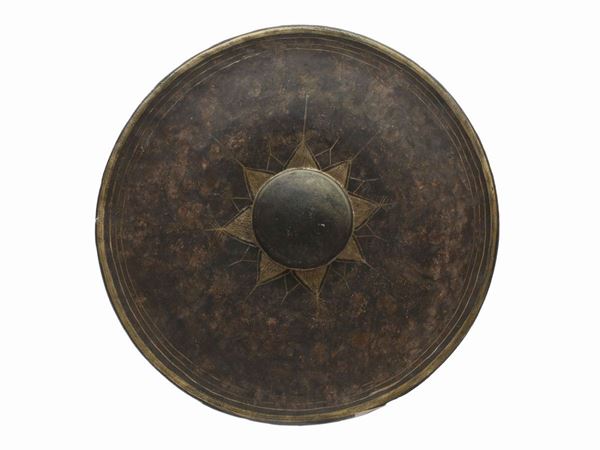Gong in ferro patinato