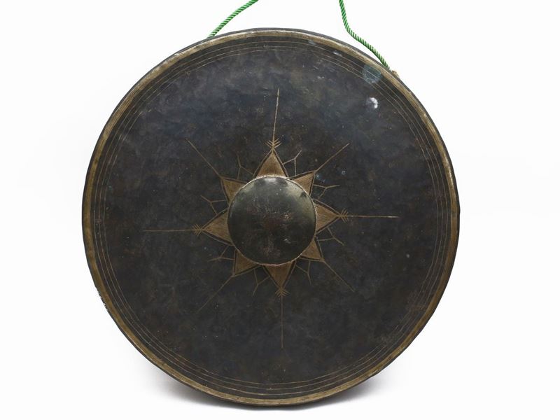 Gong in Ferro Patinato