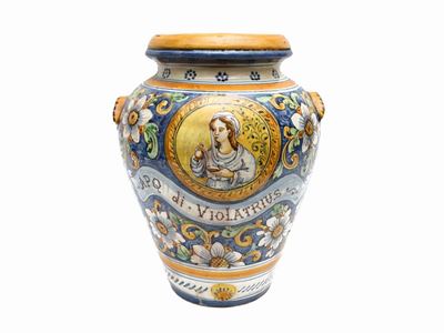 Orcetto da Farmacia in Terracotta Smaltata