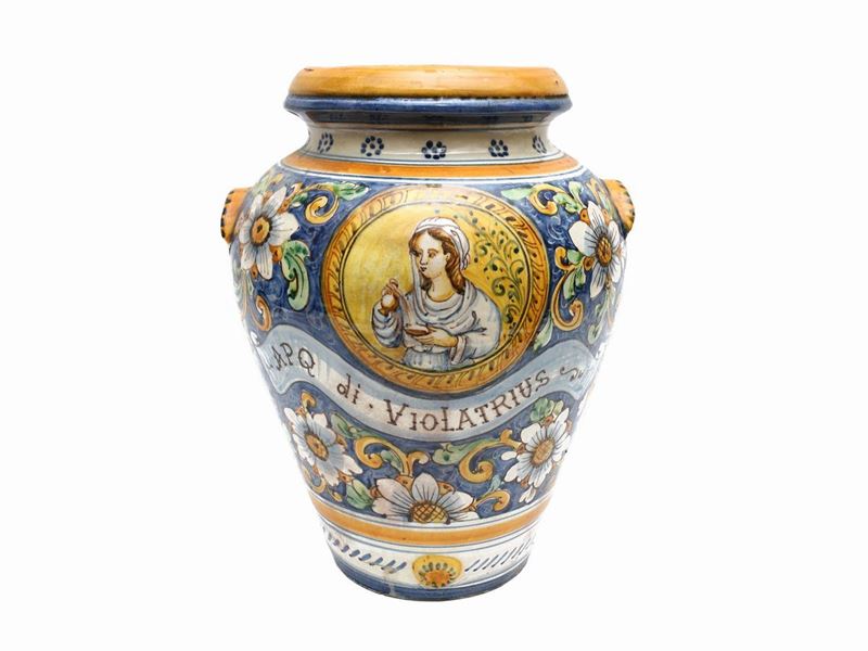 Orcetto da Farmacia in Terracotta Smaltata