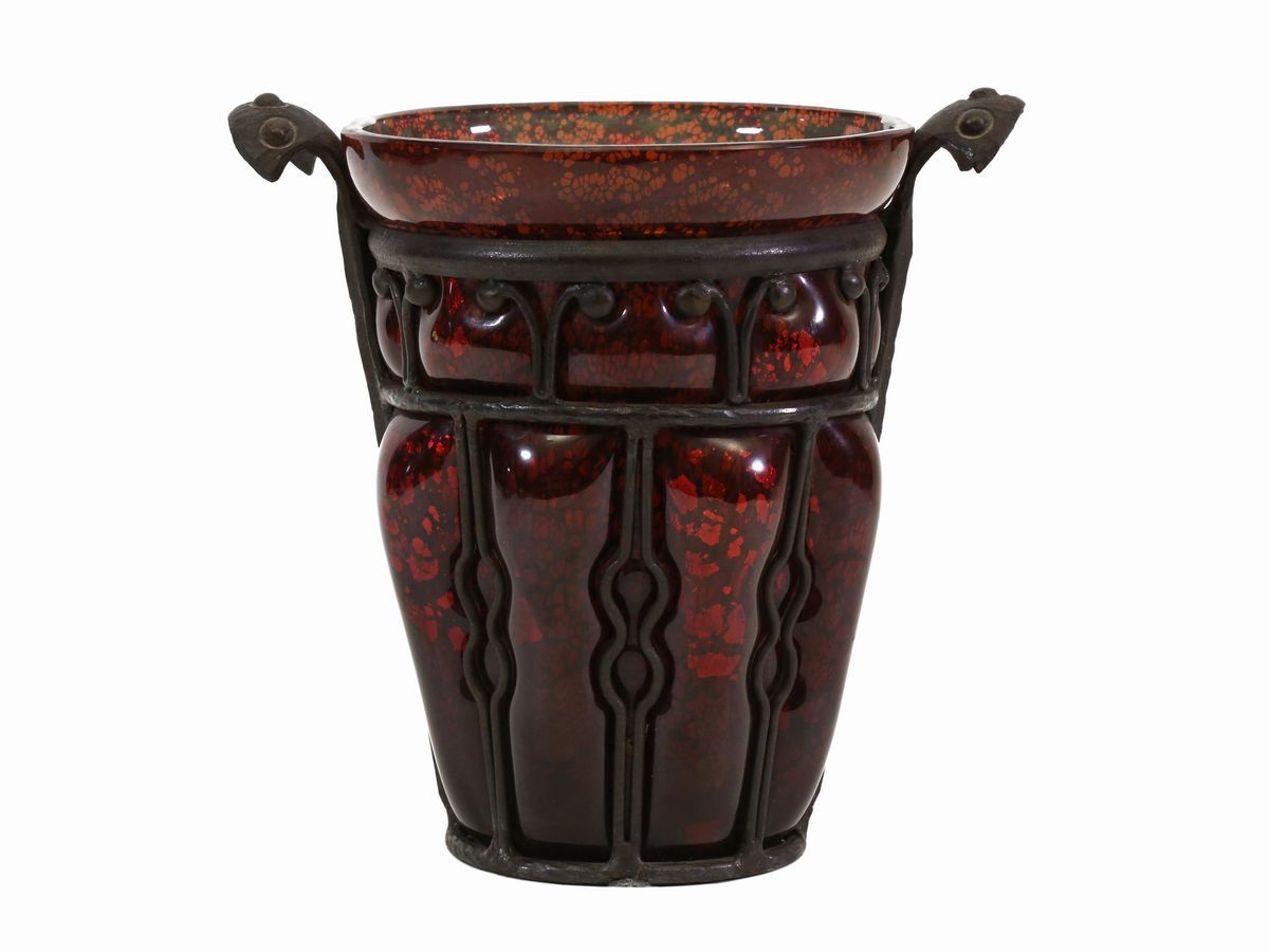 Vaso Daum in Vetro Soffiato