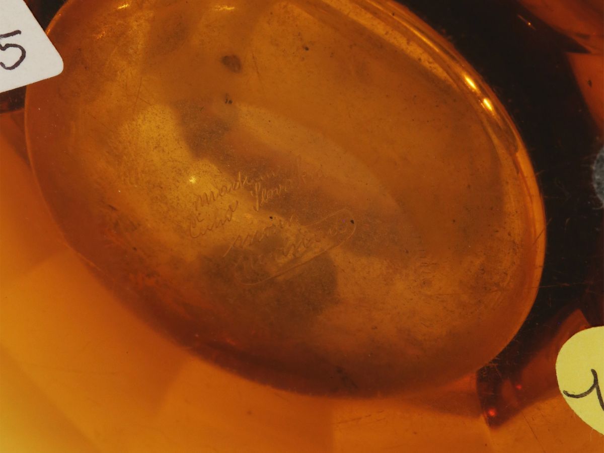 Vaso Moser in Cristallo Giallo Ocra