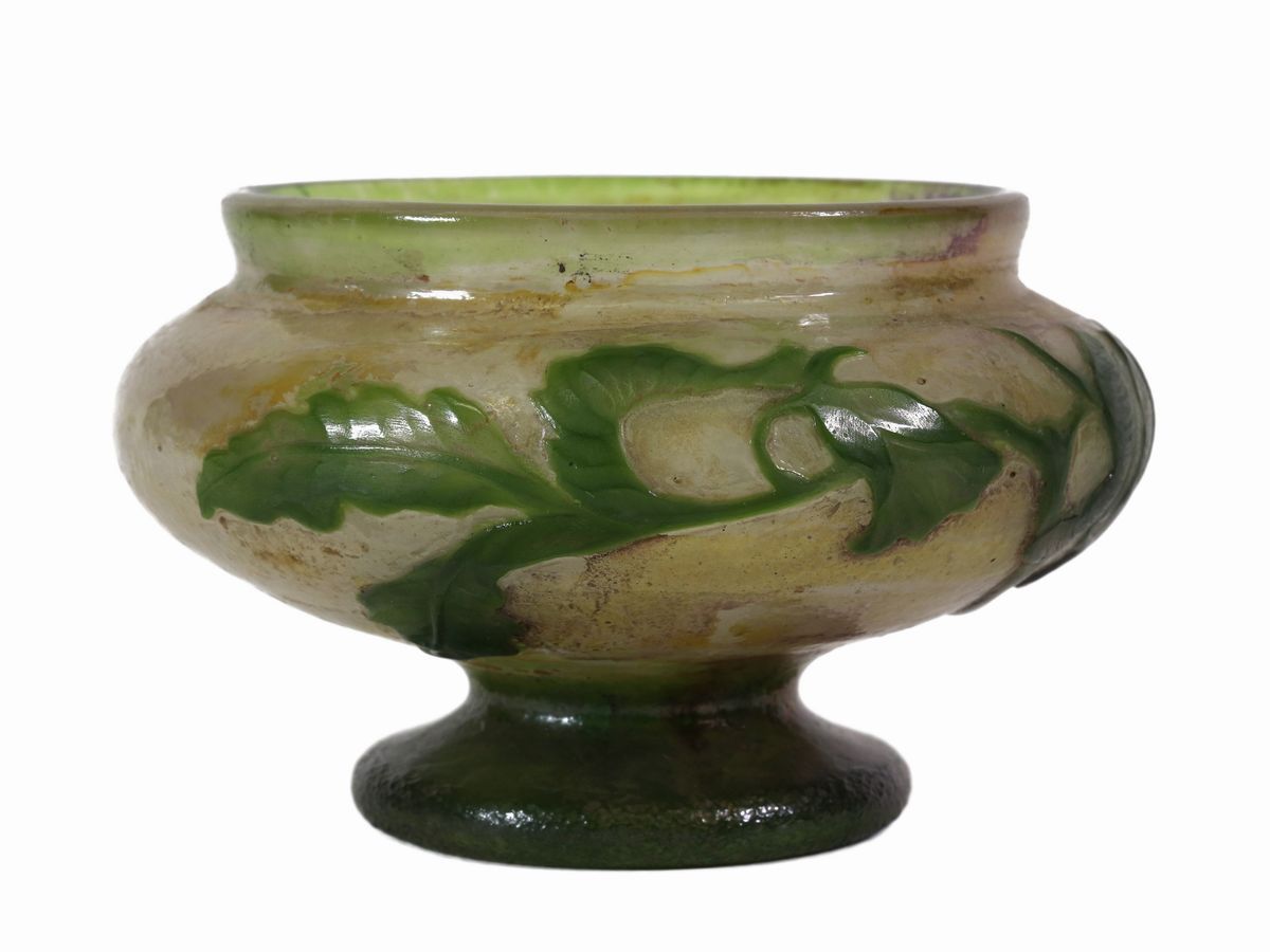 Vaso Muller-frères in Vetro Doppio a Cammeo