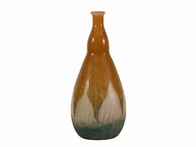 Vaso le Verre Français "feuilles D'oseille"