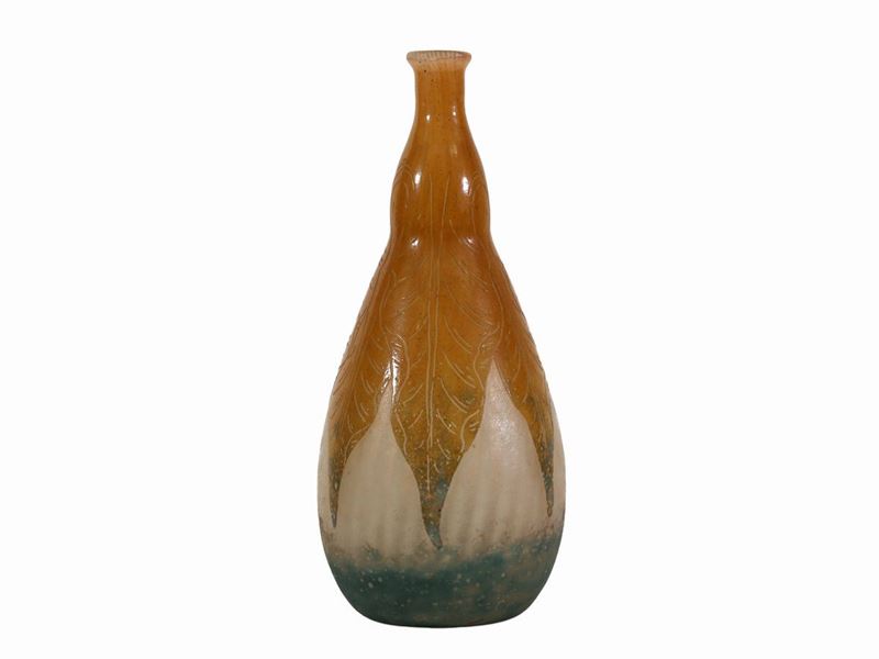 Vaso le Verre Français "feuilles D'oseille"