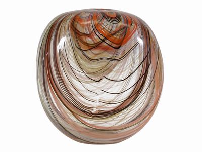 Vaso Murano in Vetro con Inclusioni, Lino Tagliapietra Attribuito