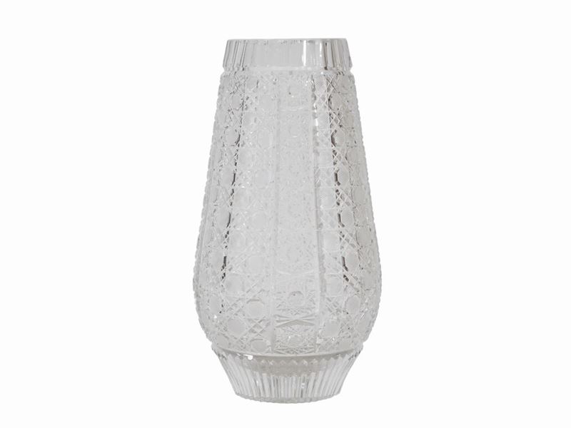 Vaso Boemo in Cristallo Molato