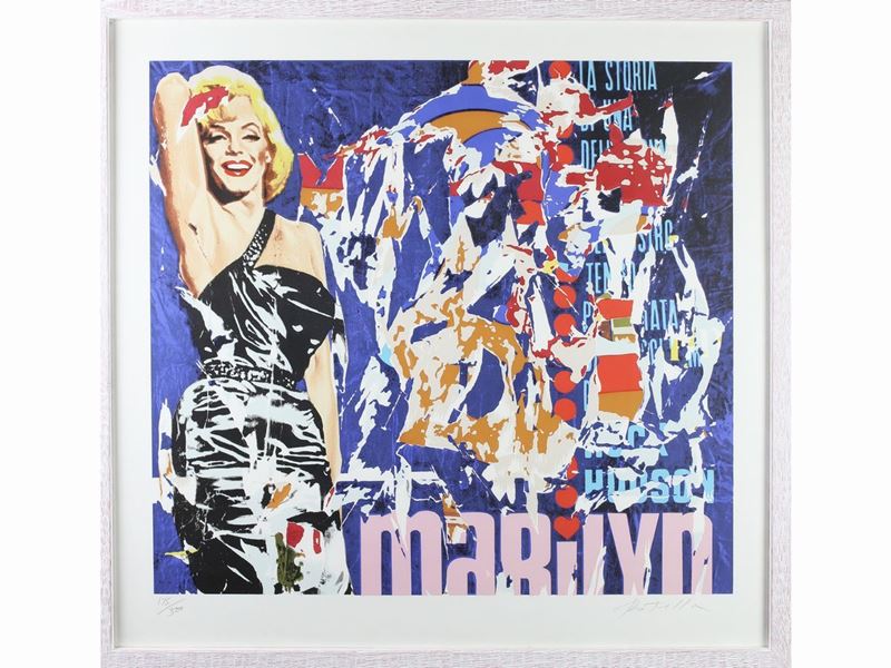 Mimmo Rotella - Marilyn