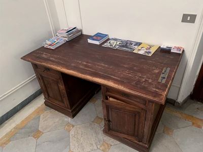 Scrivania a Banco in Legno Tenero