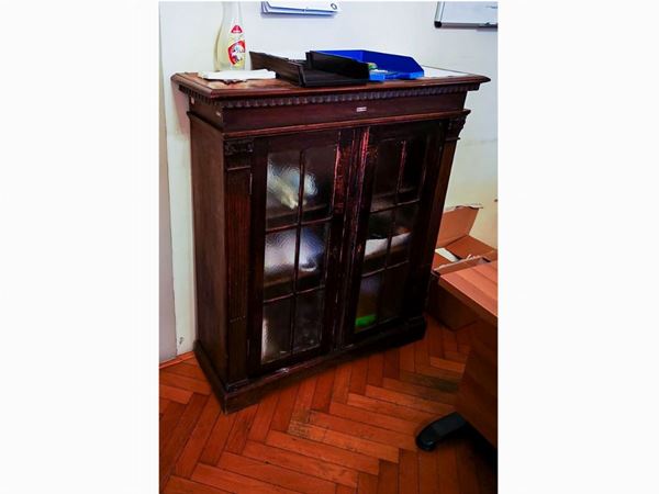 A softwood cabinet