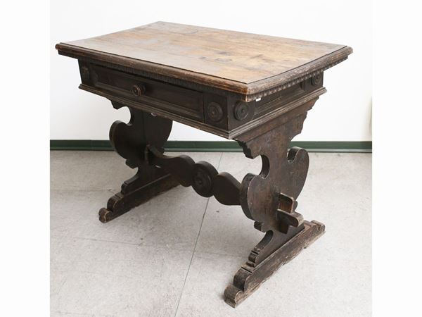 A walnut small table
