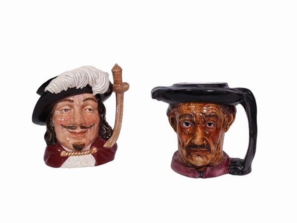 Two Royal Doulton ceramic mugs  - Auction The florentine house of a milanese collector: important glasses, objects of art and contemporary art - Maison Bibelot - Casa d'Aste Firenze - Milano