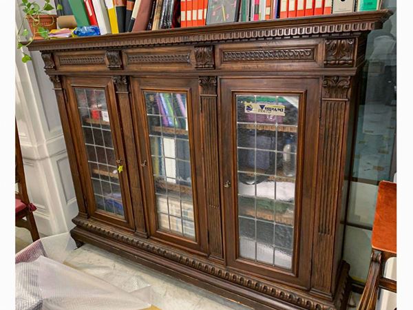 Libreria in legno tenero  (prima metà del XX secolo)  - Asta Arredi da Palazzo Compagni a Firenze - Maison Bibelot - Casa d'Aste Firenze - Milano