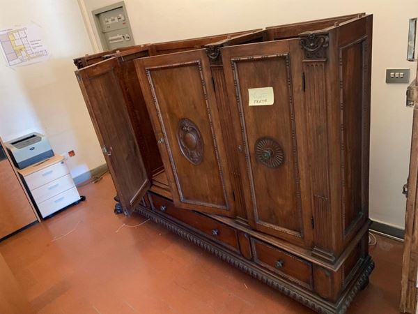 A neorenaissance wardrobe  - Auction Furniture from Compagni Palace in Florence - Maison Bibelot - Casa d'Aste Firenze - Milano