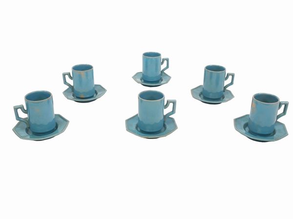 A ceramic coffee set