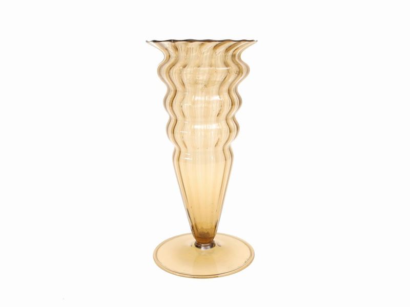 Vaso in Vetro Soffiato di Murano