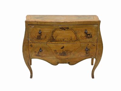 Cassettone Laccato Ad Arte Povera