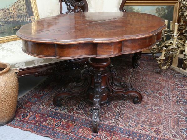A mahogany table