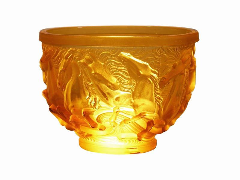 Vaso in Vetro Pressato Entro Stampo