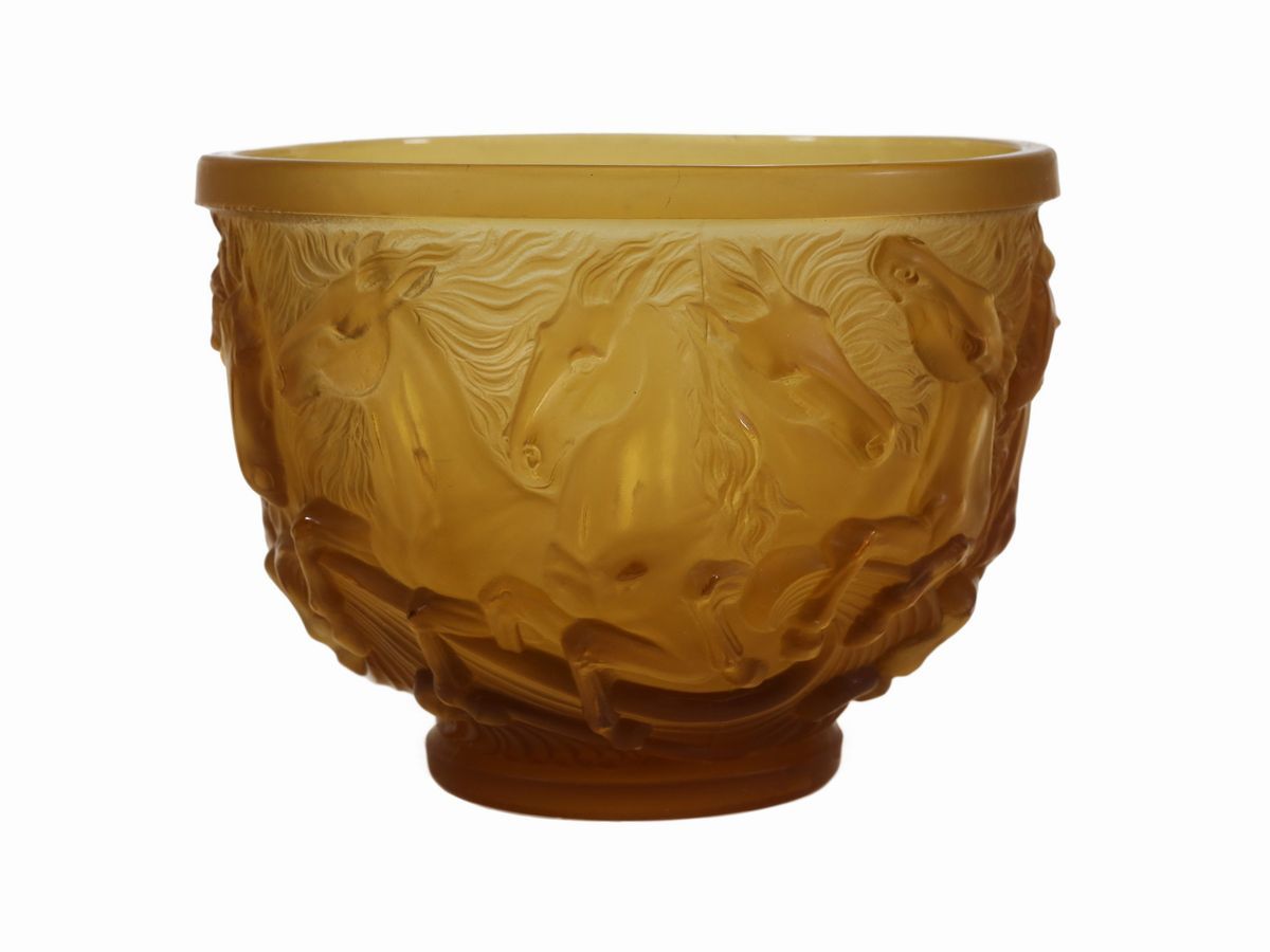Vaso in Vetro Pressato Entro Stampo