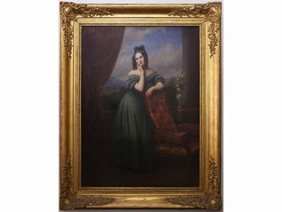 Ritratto di Dama in un Interno 1828
