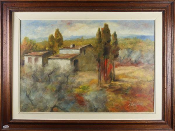 Gianfranco Frezzolini : Cottage  ((1929-1994))  - Auction The florentine house of a milanese collector: important glasses, objects of art and contemporary art - Maison Bibelot - Casa d'Aste Firenze - Milano