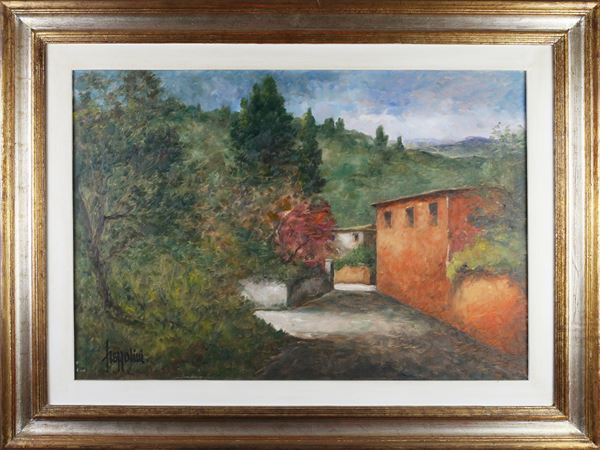 Gianfranco Frezzolini : Cottage  ((1929-1994))  - Auction The florentine house of a milanese collector: important glasses, objects of art and contemporary art - Maison Bibelot - Casa d'Aste Firenze - Milano