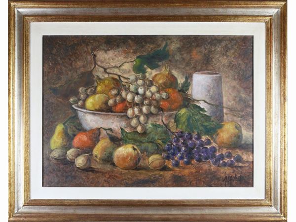 Gianfranco Frezzolini : Still life  ((1929-1994))  - Auction The florentine house of a milanese collector: important glasses, objects of art and contemporary art - Maison Bibelot - Casa d'Aste Firenze - Milano