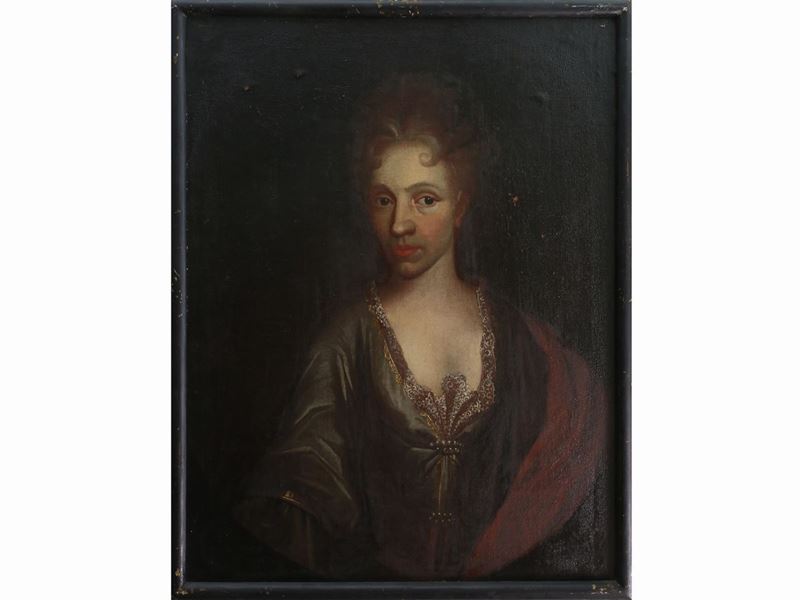 Scuola Tedesca del XVIII Secolo - Ritratto di Nobildonna