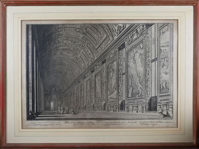 Veduta della Galleria Urbana nel Palazzo Apostolico Vaticano
