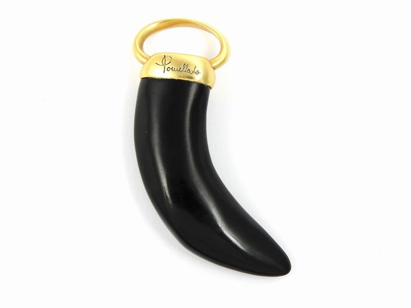 Pendente Pomellato in Oro Rosa e Giaietto