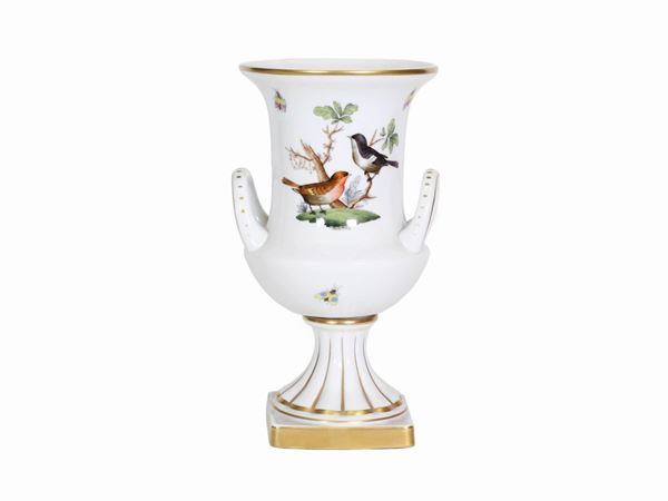 A Herend porcelain little vase, Rothschild model