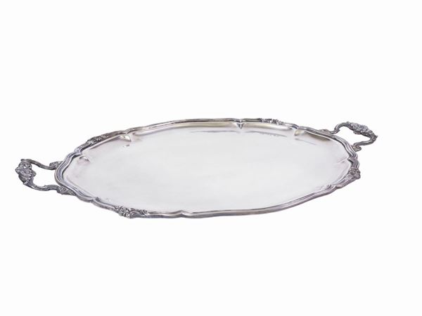 A silver tray