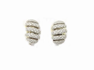 Orecchini in Oro Bianco con Diamanti