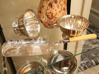 Due Coppette Barabino in Argento D'epoca