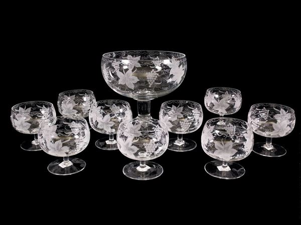 A crystal punch set  - Auction Furniture, Paintings and Curiosities from Private Collections - Maison Bibelot - Casa d'Aste Firenze - Milano