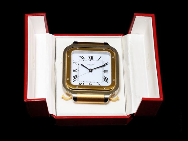 A Cartier Santos alarm clock