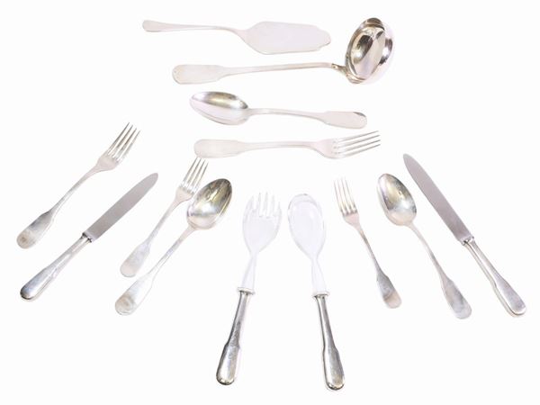 A cutlery silver set Calegaro  - Auction The florentine house of a milanese collector: important glasses, objects of art and contemporary art - Maison Bibelot - Casa d'Aste Firenze - Milano