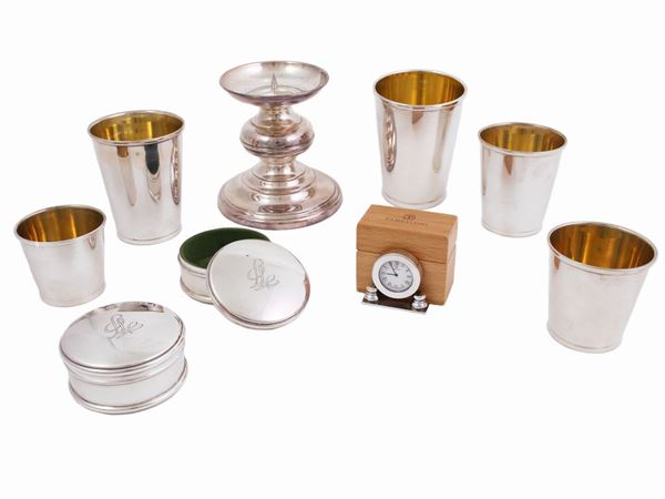 Lot of Pampaloni silver curio  - Auction The florentine house of a milanese collector: important glasses, objects of art and contemporary art - Maison Bibelot - Casa d'Aste Firenze - Milano