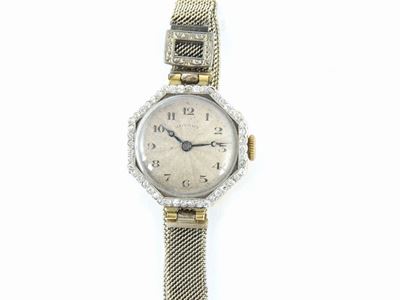 Orologio da Polso per Donna in Oro Giallo con Diamanti