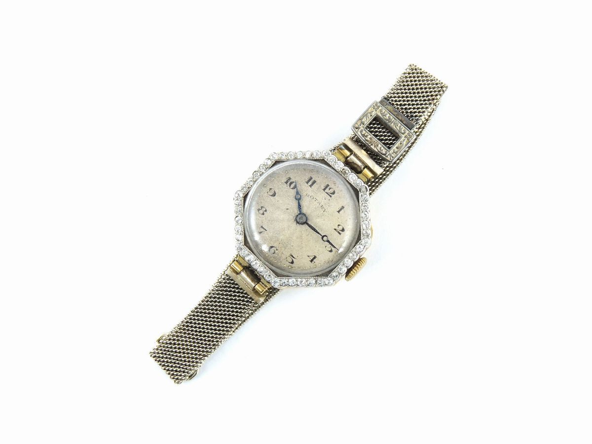 Orologio da Polso per Donna in Oro Giallo con Diamanti