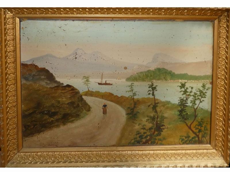 Lotto di Dipinti tra Cui Alcuni Raffiguranti Paesaggi e Nature Morte