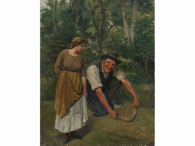 Scena Toscana con Contadini