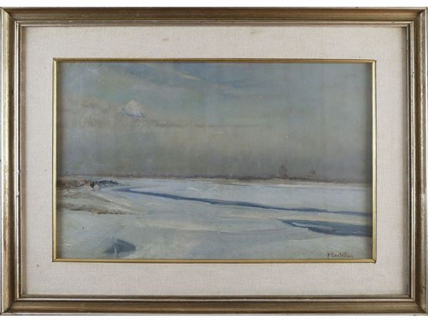 Paride Castellan : Seascape 1947  ((1911-1988))  - Auction The florentine house of a milanese collector: important glasses, objects of art and contemporary art - Maison Bibelot - Casa d'Aste Firenze - Milano