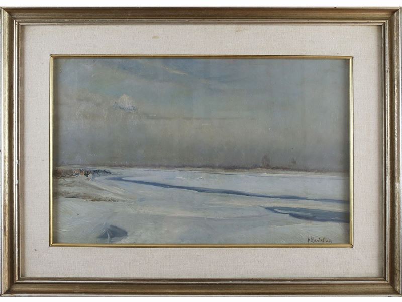 Paride Castellan - Paesaggio Marino 1947