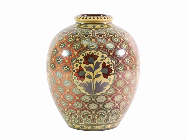 A Zsolnay-Pecs ceramic vase
