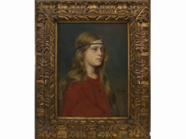 Ezio Marzi - Ritratto femminile 1919