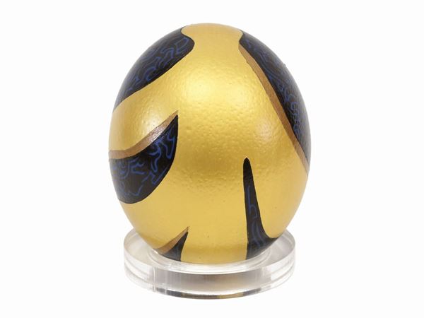 Gia Asmundo - Gold man with egg 2018